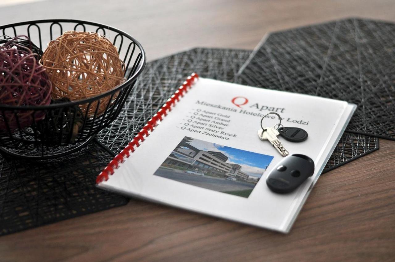 Q Apart Gold- Klimatyzowany 3 Pokojowy Apartament Przy Manufakturze Z Garazem Gratis, Fv Lodź Bagian luar foto
