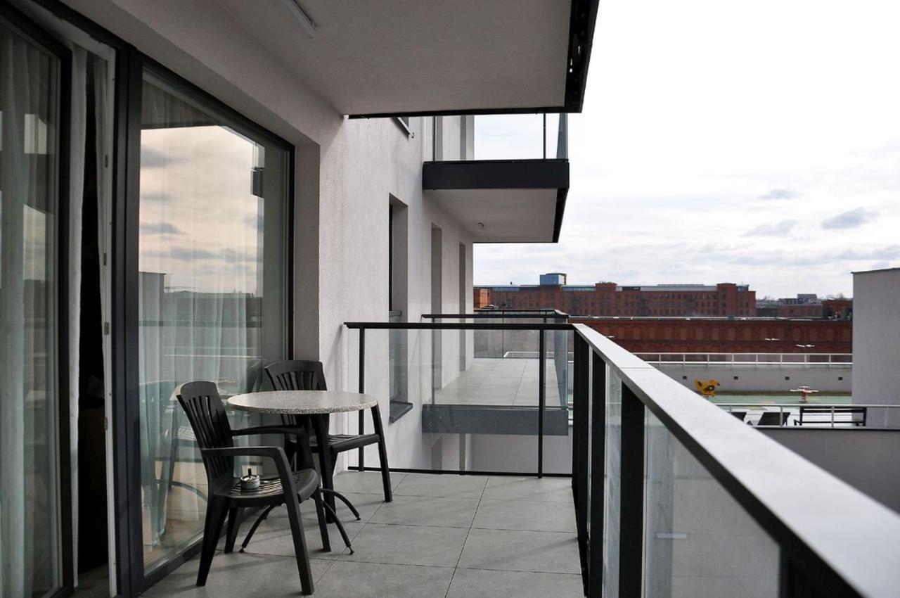 Q Apart Gold- Klimatyzowany 3 Pokojowy Apartament Przy Manufakturze Z Garazem Gratis, Fv Lodź Bagian luar foto